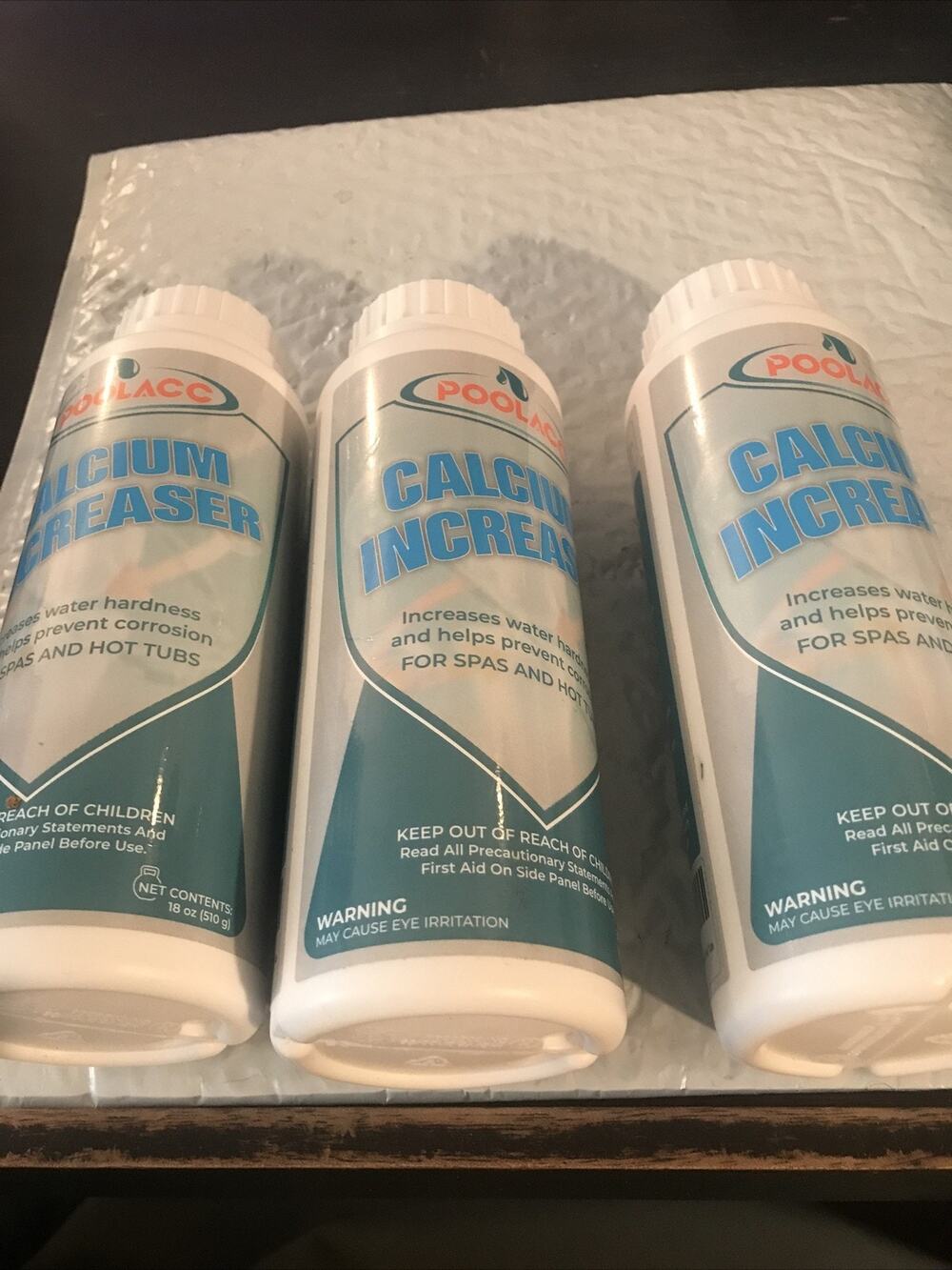 3PC POOLACC Calcium Balance For Spas & Hot Tubs - 18 Oz free shipping